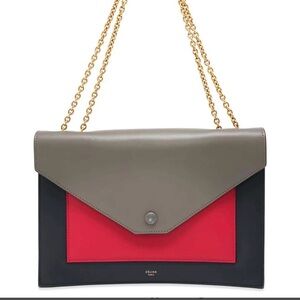 Celine Multicolor Leather Shoulder Bag
